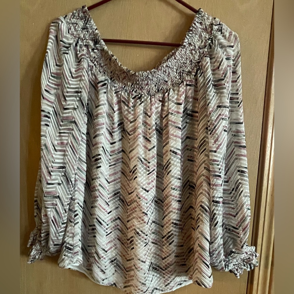 WHBM off the shoulder woman blouse